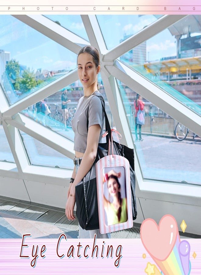 حامل بطاقات صور عملاق من هوميون، مقاس A4، حامل بطاقات صور مرح، ألبوم صور كبير، حقيبة حامل بطاقات صور مع شريط، حفلات موسيقية، صور فنانين، مهرجانات موسيقية، لمحبي الكيبوب (مخطط) - Image 4